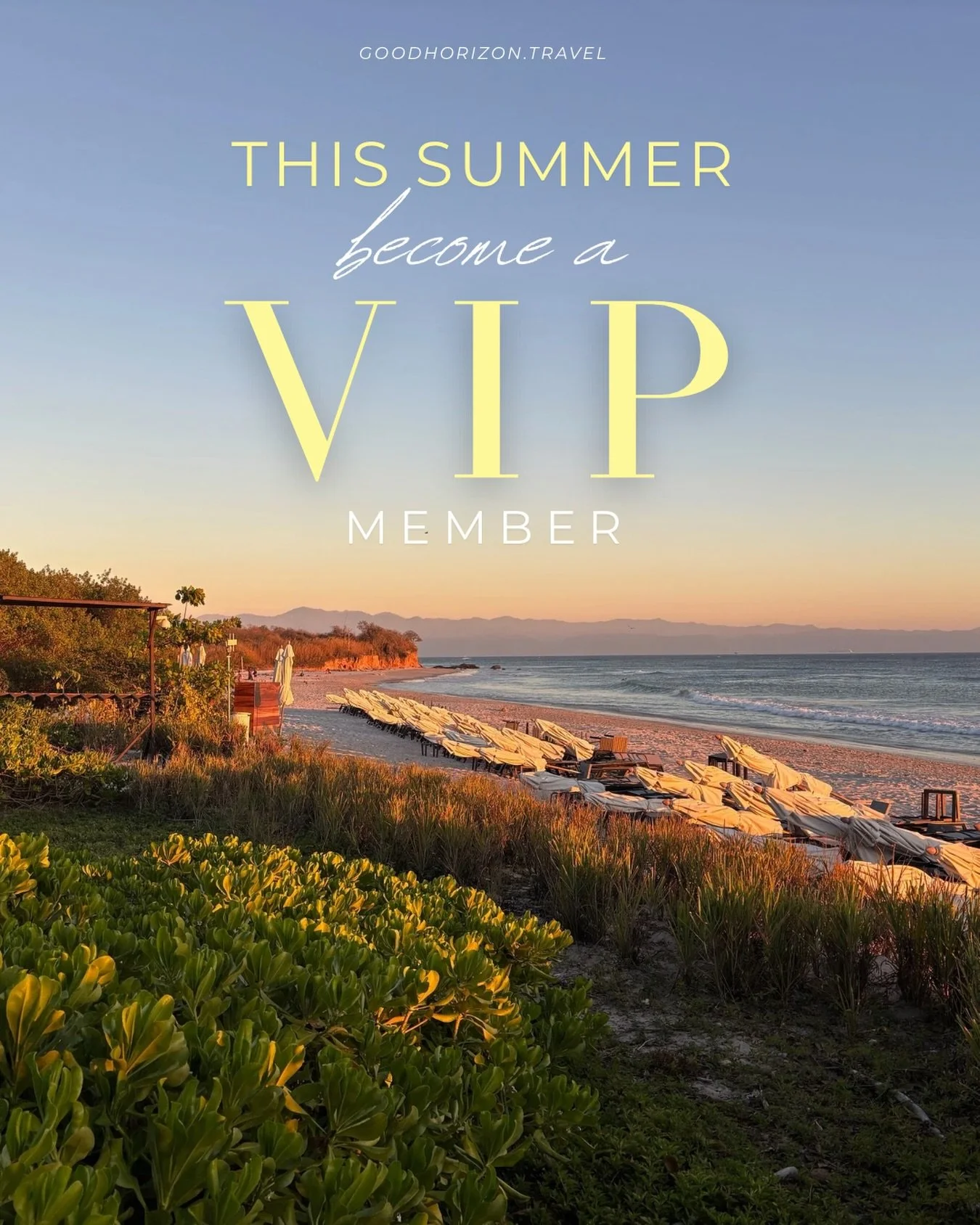 Your summer itinerary isn&rsquo;t going to plan itself ☀️

At Good Horizon, we sit down with you, learn how you travel, and take it from there. One-time $1,500 retainer. Unlimited trips. And $20/person per trip is donated to a local cause at every de