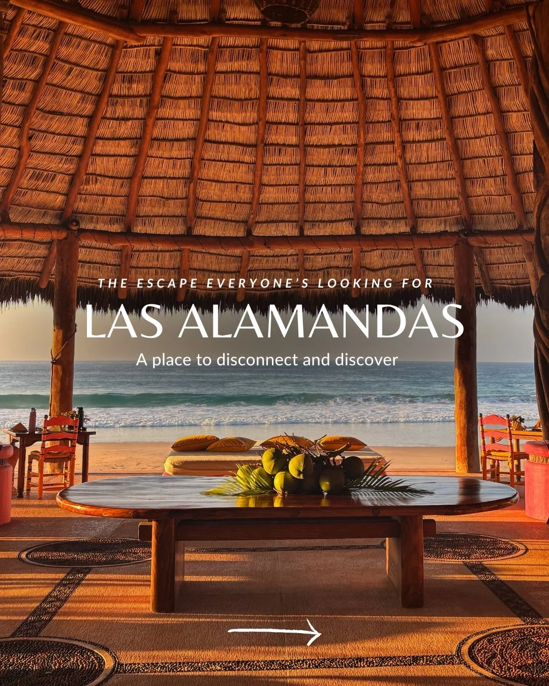 You&rsquo;ve been saying you need a real break for eight months. 
Las Alamandas is where that actually happens ✨

Private villa resort. Mexican Pacific coast. Its own nature reserve, which means the nearest noise is whatever the jungle decides to mak