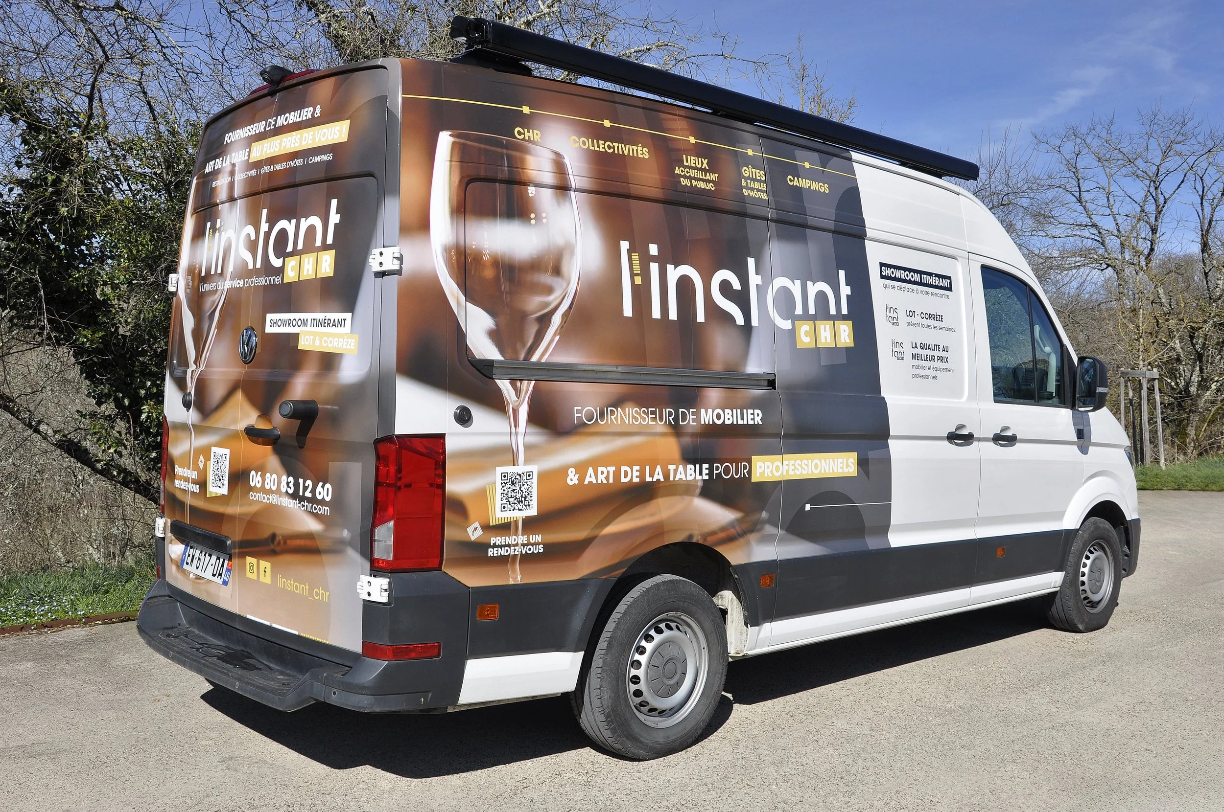 Showroom itinérant pour les restaurants et hébergements professionnels dans le Lot, dordogne, corrèze et Cantal