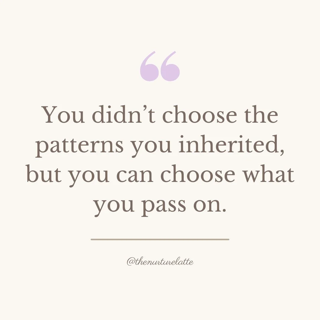 So many of us step into parenthood carrying patterns that aren&rsquo;t ours.
Stress responses, beliefs, ways of coping - all learned long before we had a choice.

The good news? Awareness is the choice.
When you begin to understand your patterns, you