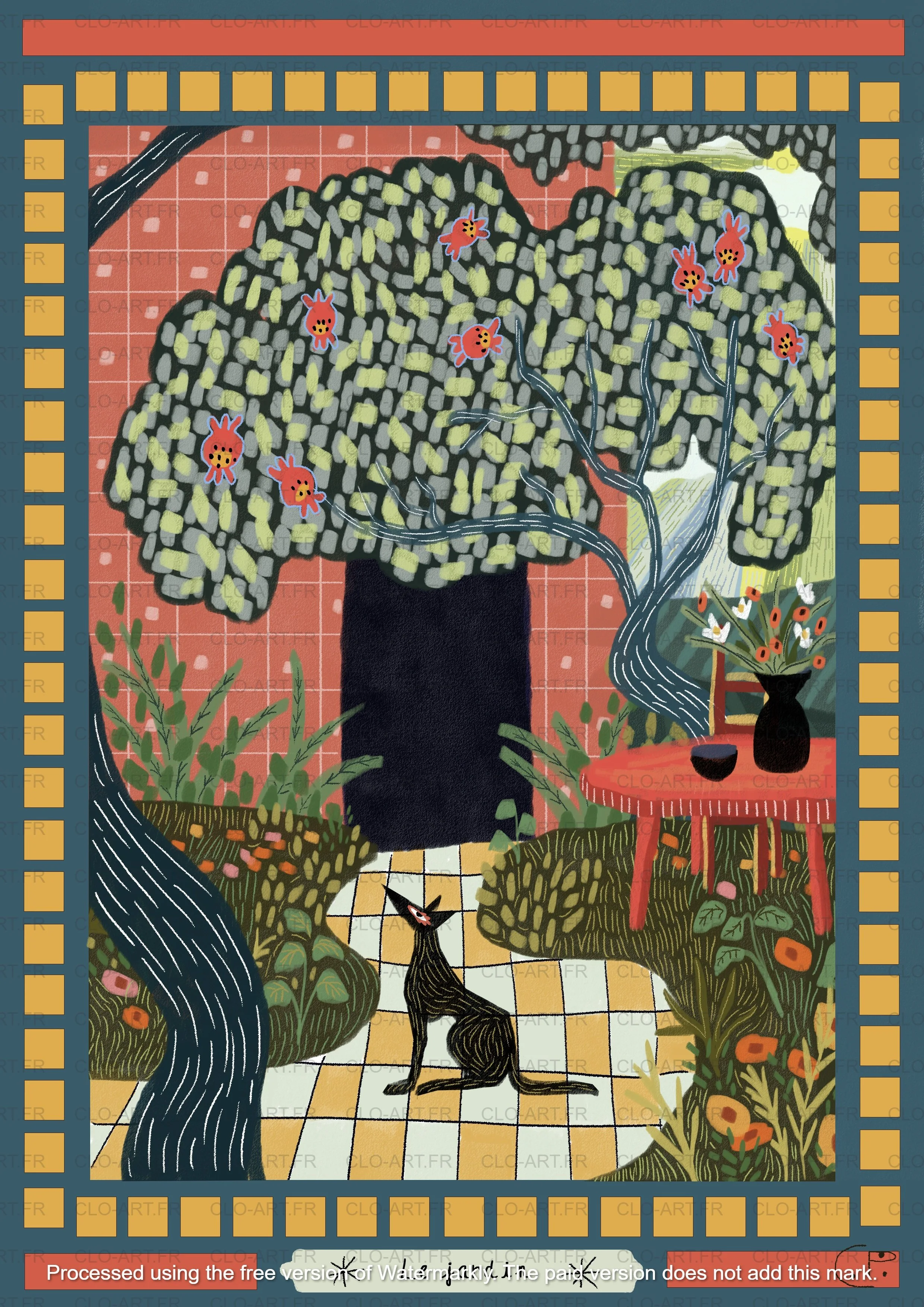 Print "Le Jardin"