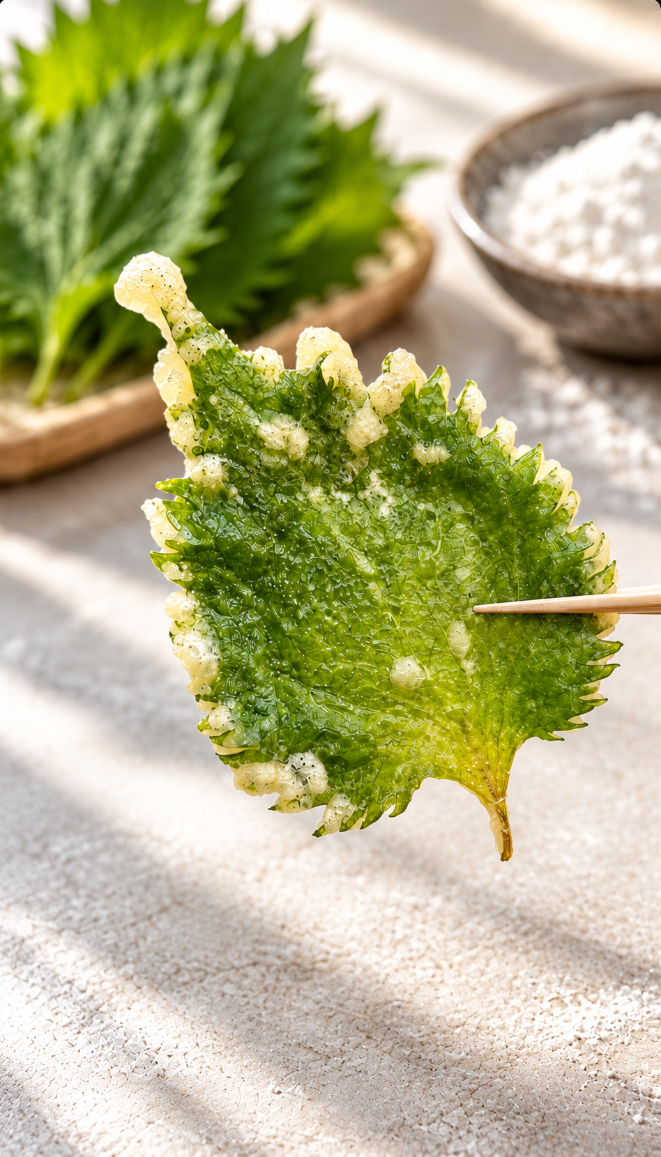 Shiso in tempura