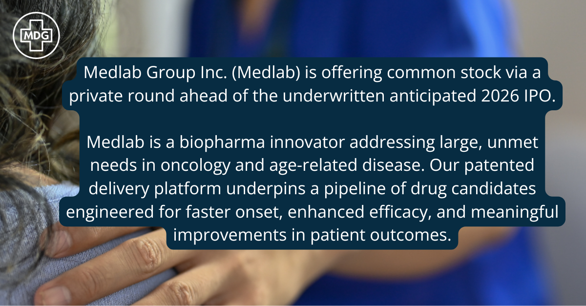 Medlab Reg-D Placement