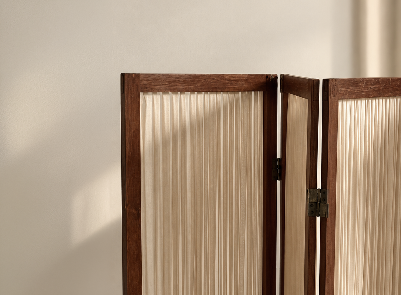Vintage Wall divider in dark wood