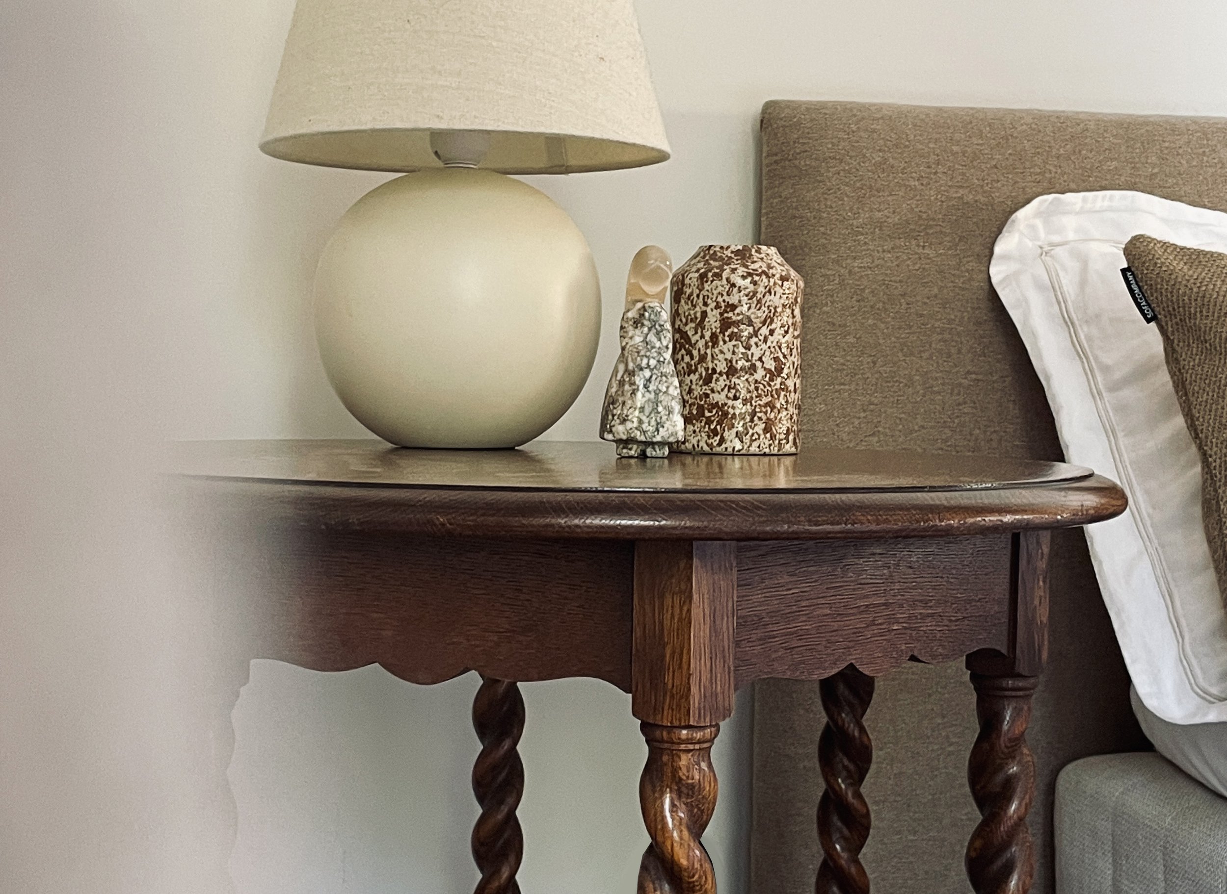 Side table in oak, baroque style, Nordiska Kompaniet