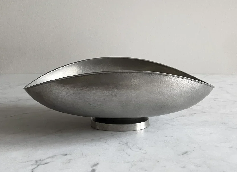 Tin bowl by Edvin Ollers, Schreuder & Olsson