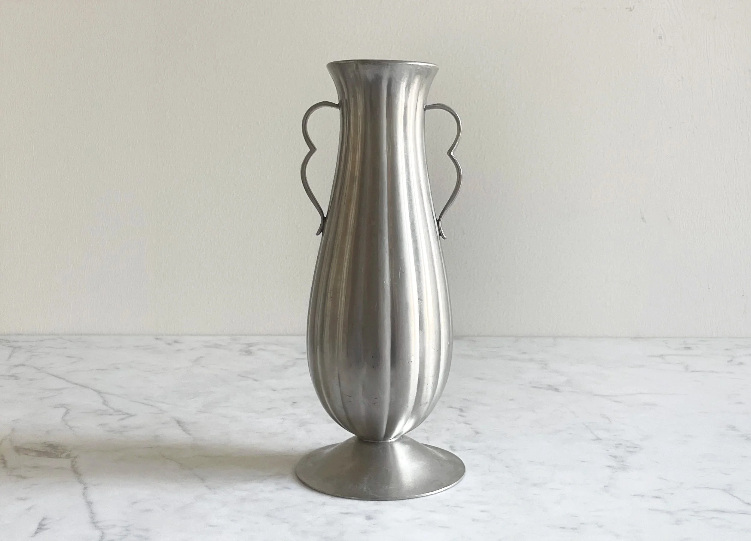 Art Deco Pewter Vase, 30s SOLD