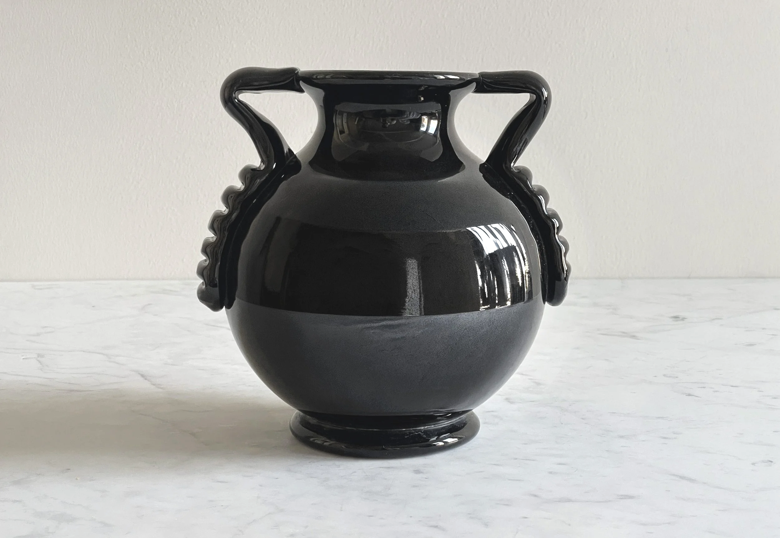 Swedish Mid-century Glass Vase by Edvin Ollers