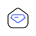 Icon of an envelope with a checkmark inside it