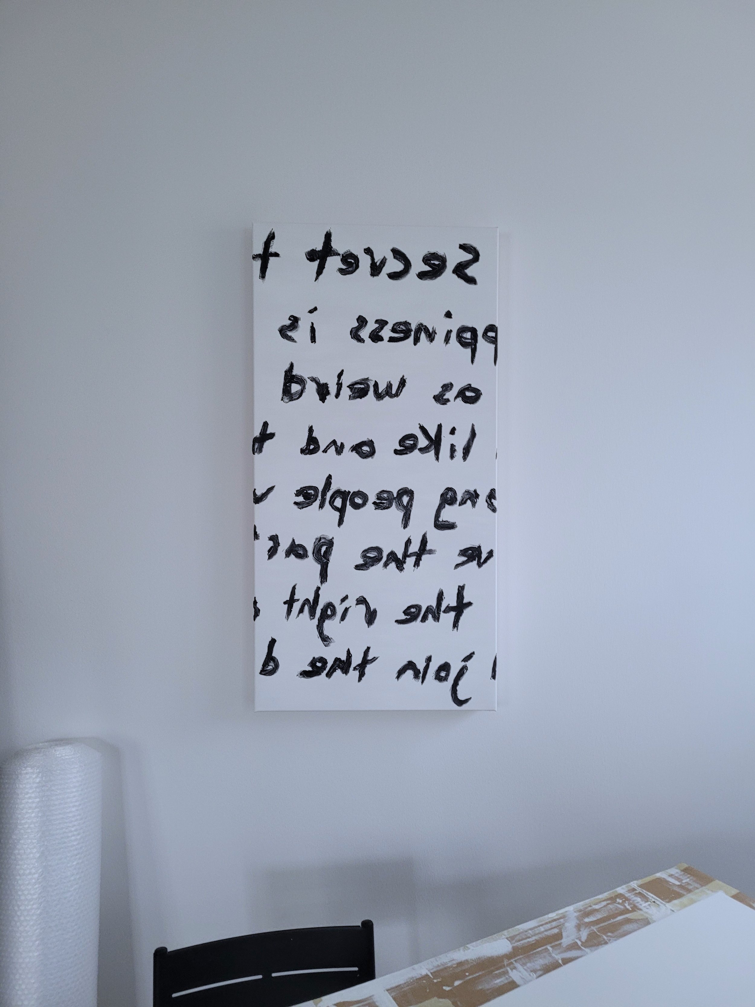the secret to happiness – Oil on Canvas – 50 x 100 cm – 2026
