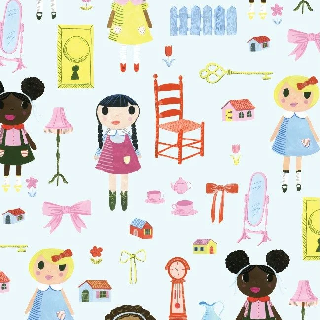 For those with a love for miniatures, play, and all things dolly, we bring you &lsquo;A Doll&rsquo;s House&rsquo;.

Darling, ditsy and delightful prints in a bright and punchy palette.

#patternillustration #colorstory #printdesign #textiledesign #ch