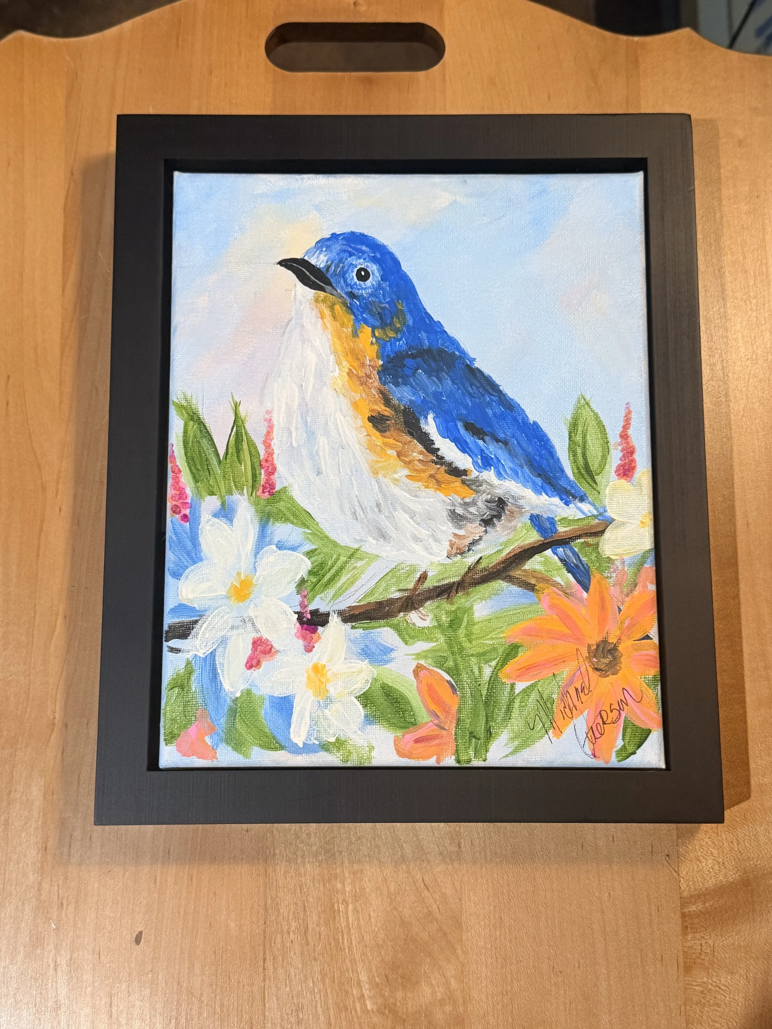 Blue among the Blooms