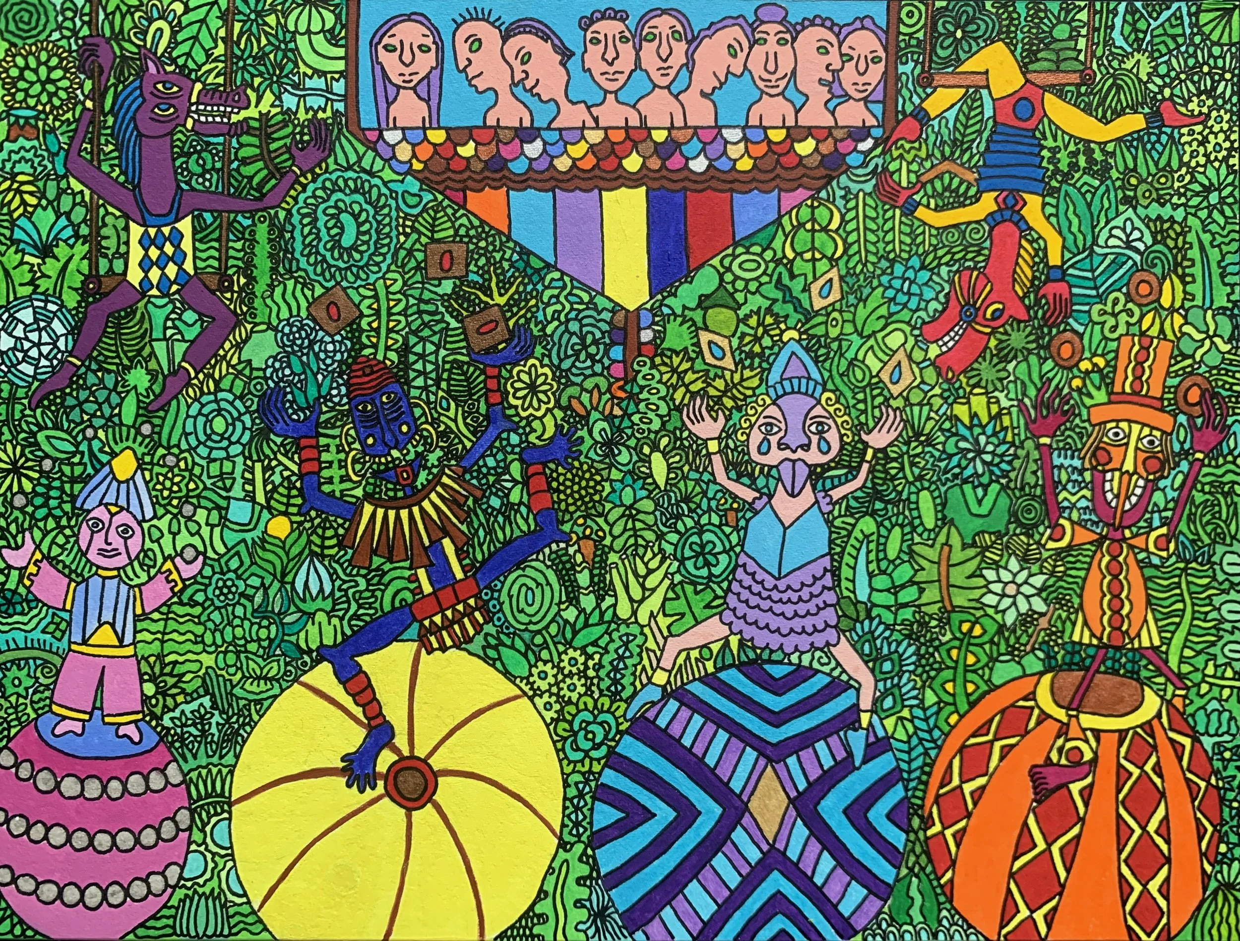 Bienvenue au cirque - 18X24cm - Indisponible