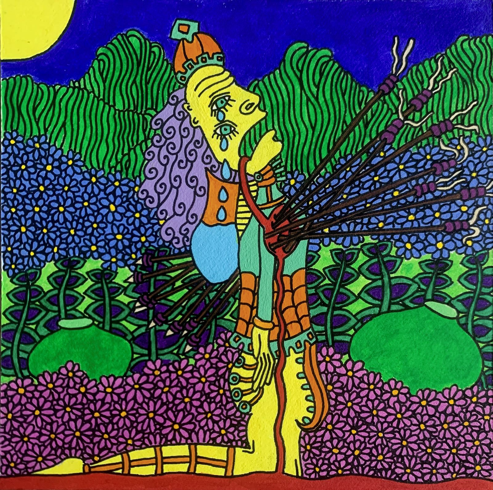 Coeur brisé - 14X14cm - Indisponible