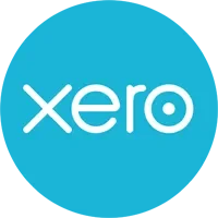 Xero logo on a blue background