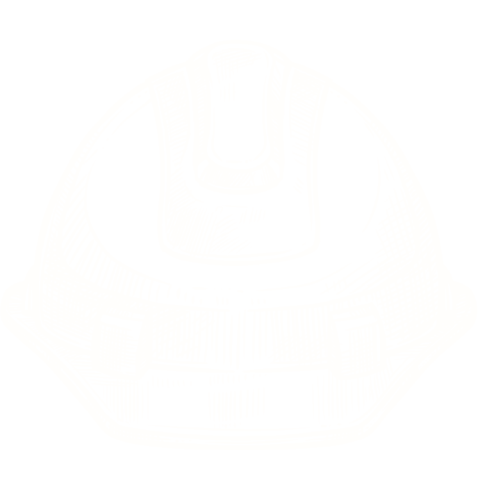 a sketched icon for a construction hat