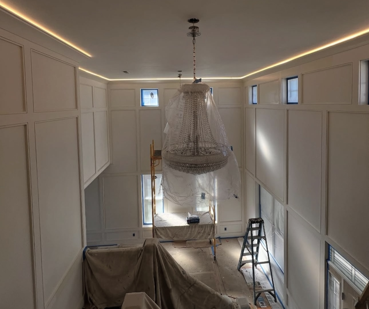 Interior painting of living room by EMC Painting Group