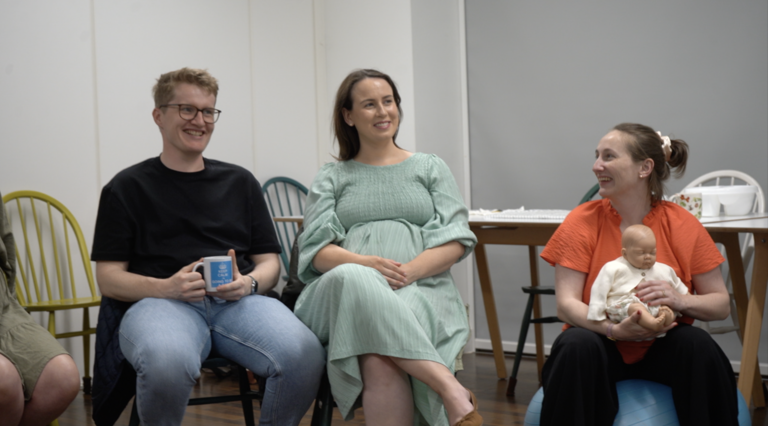 Eleanor teaching a Mindful Bump antenatal class in Bath