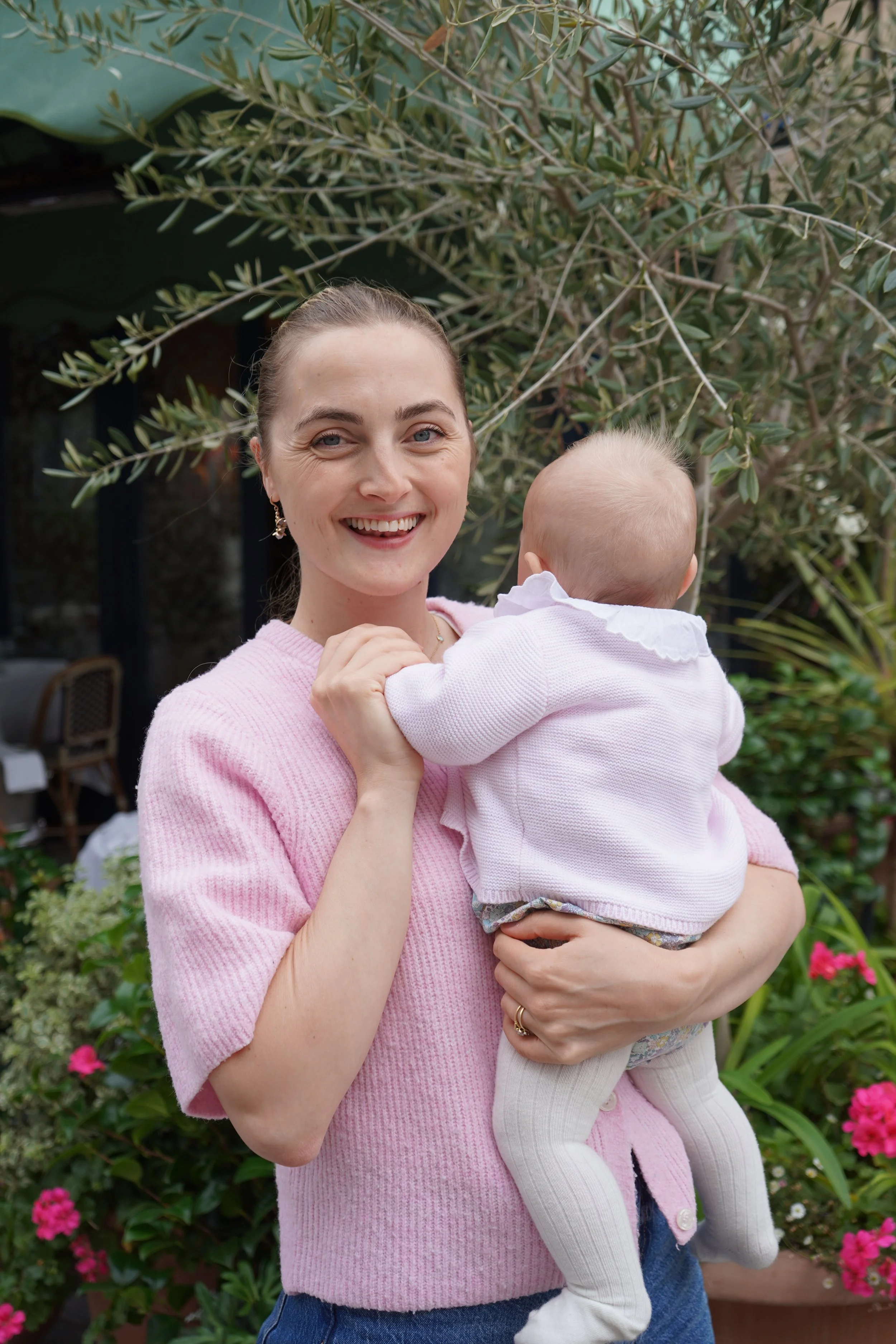 Midwife and antenatal educator with daughter