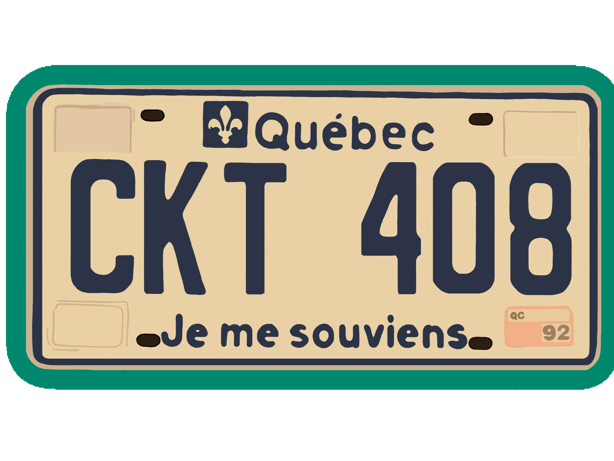 License Plate Sticker