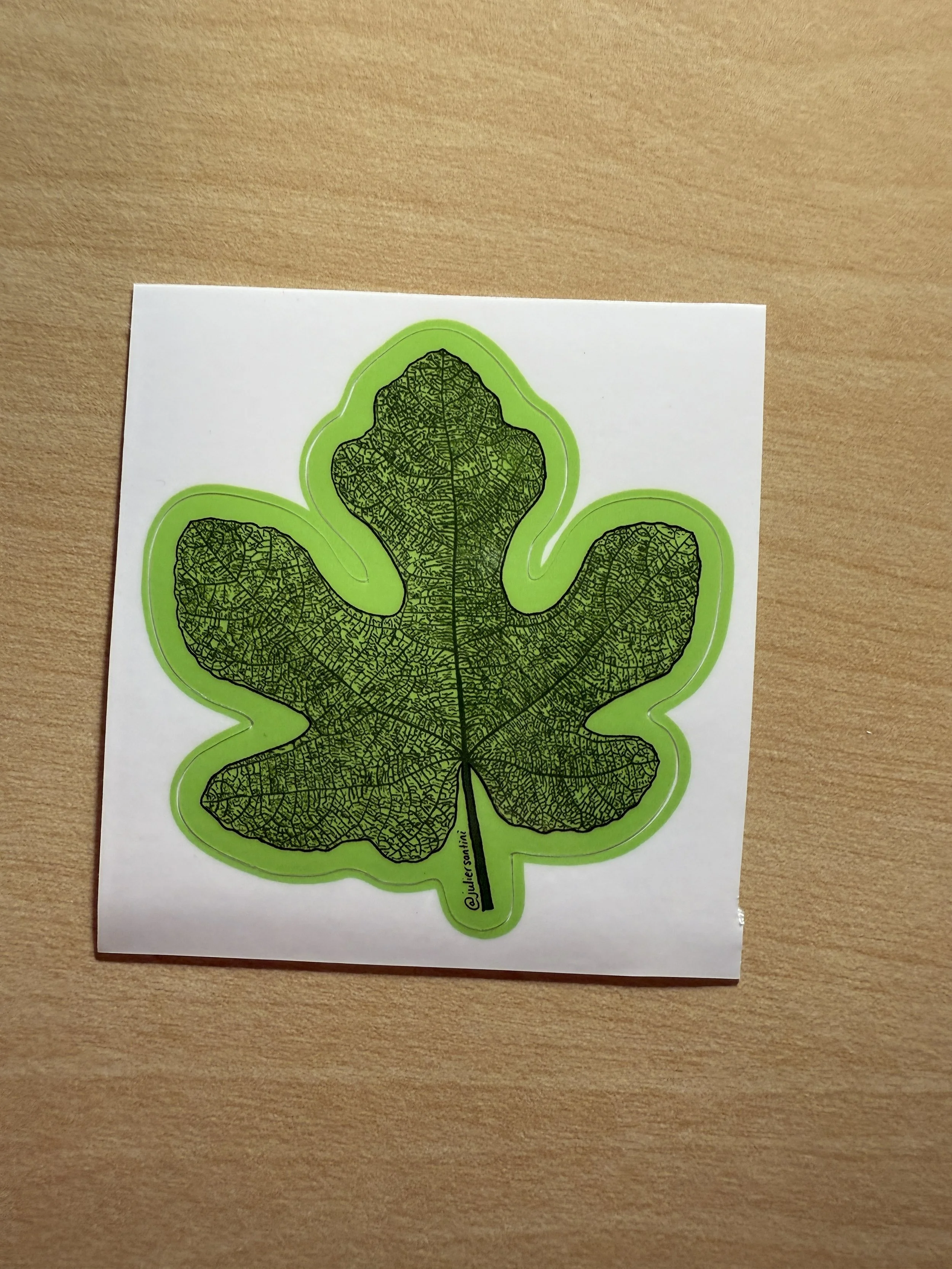 Fig Leaf Sticker