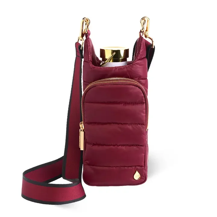 WanderFull Dark Cherry Matte HydroBag® with Gold Hardware