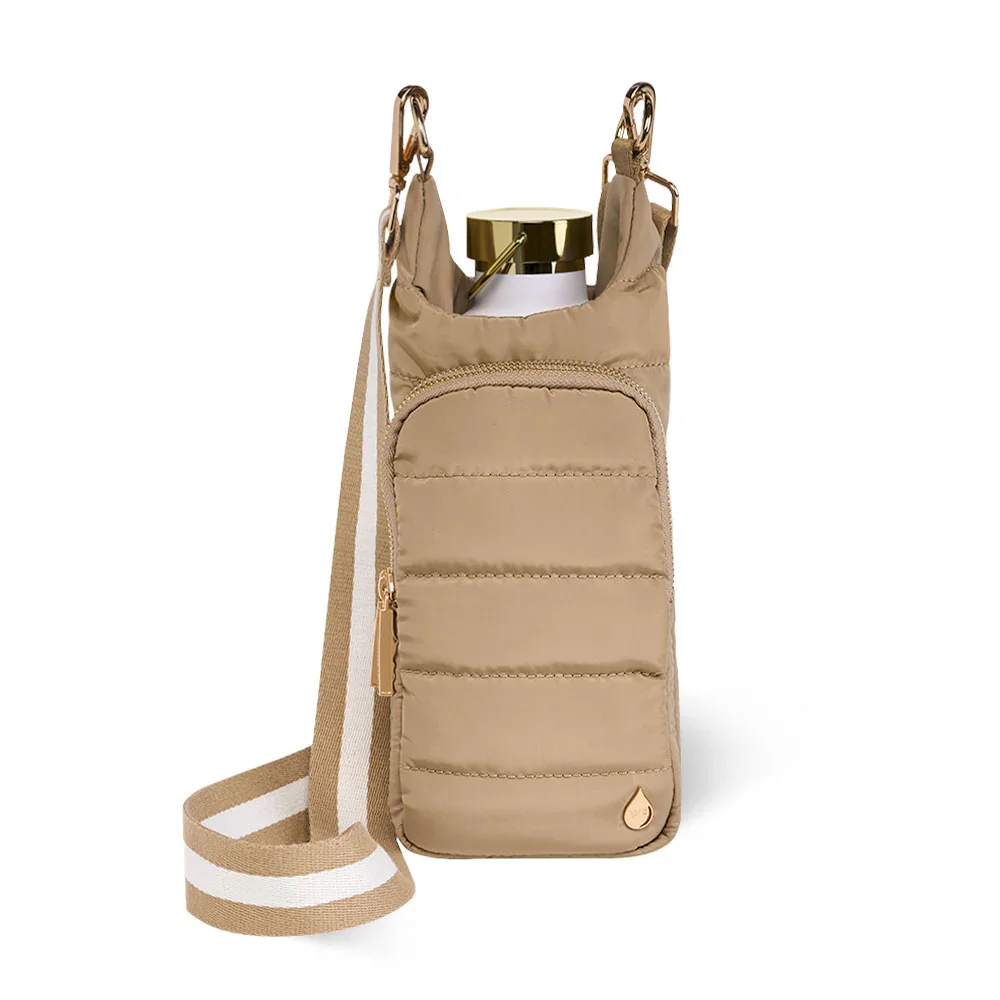 WanderFull Khaki Matte HydroBag® with Gold Hardware