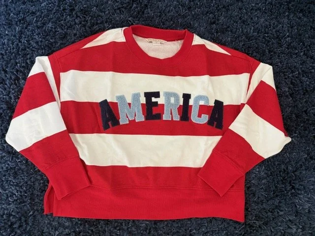 America Rugby Stripe Sweatshirt