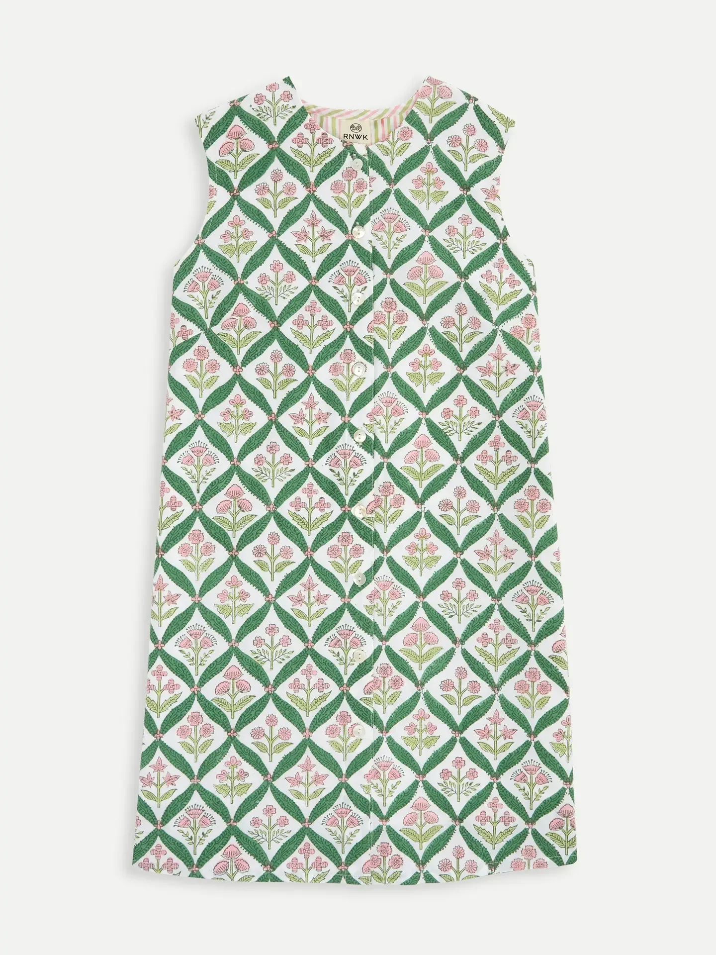 Renwick Block Print Button Shirt Dress