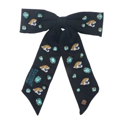 Jacksonville Jaguars Black Bow Barrette