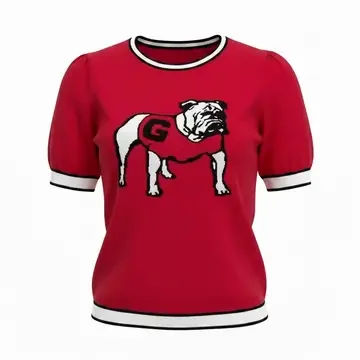 Georgia Bulldog Short Sleeve Sweater