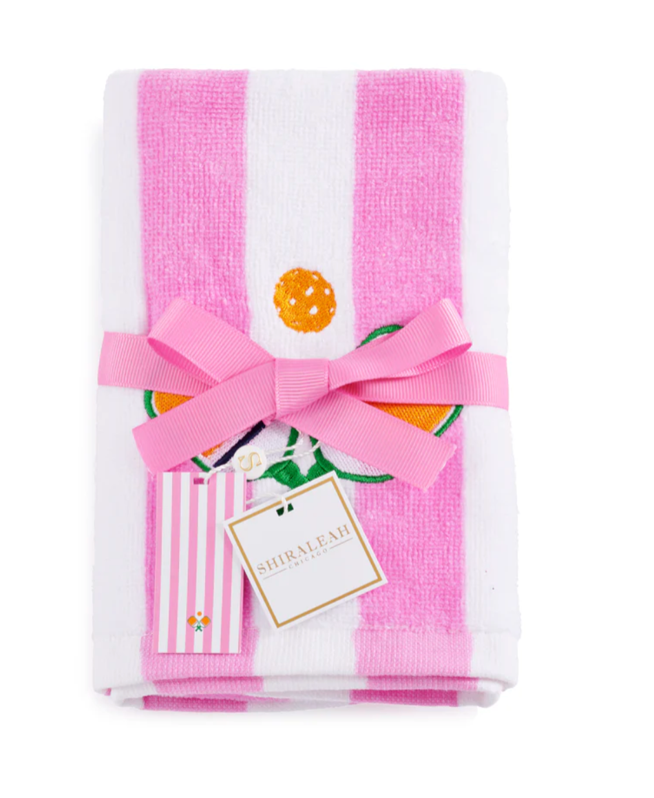 Striped Pickleball Towel