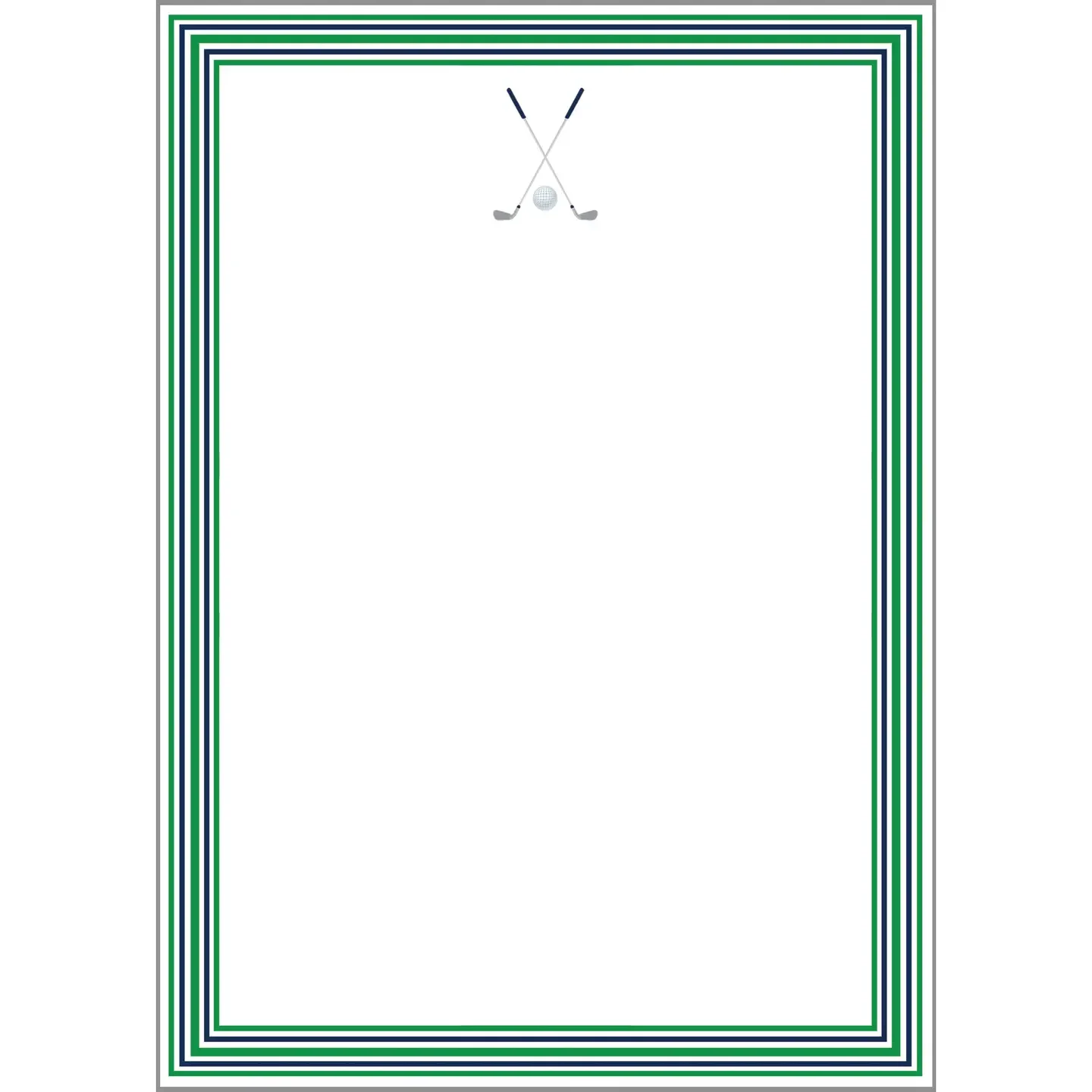 Golf Stripe Notepad by WH Hostess