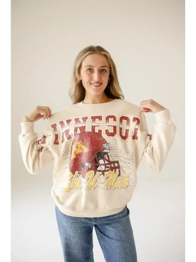 Minnesota Lantern Sleeve Crew Sweatershirt