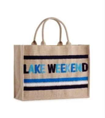 "LAKE WEKEEND" BEACH BAG
