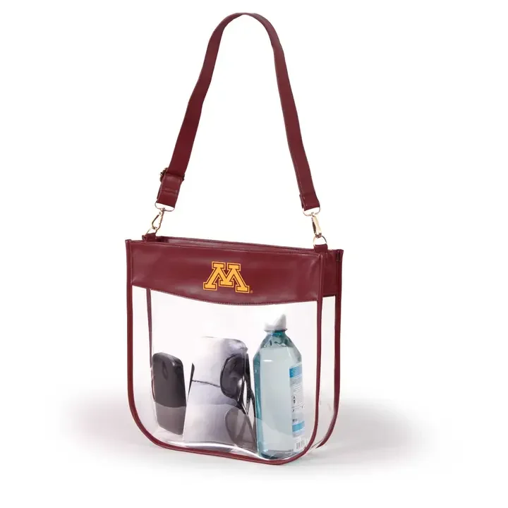 Minnesota Large Clear Purse with zipper