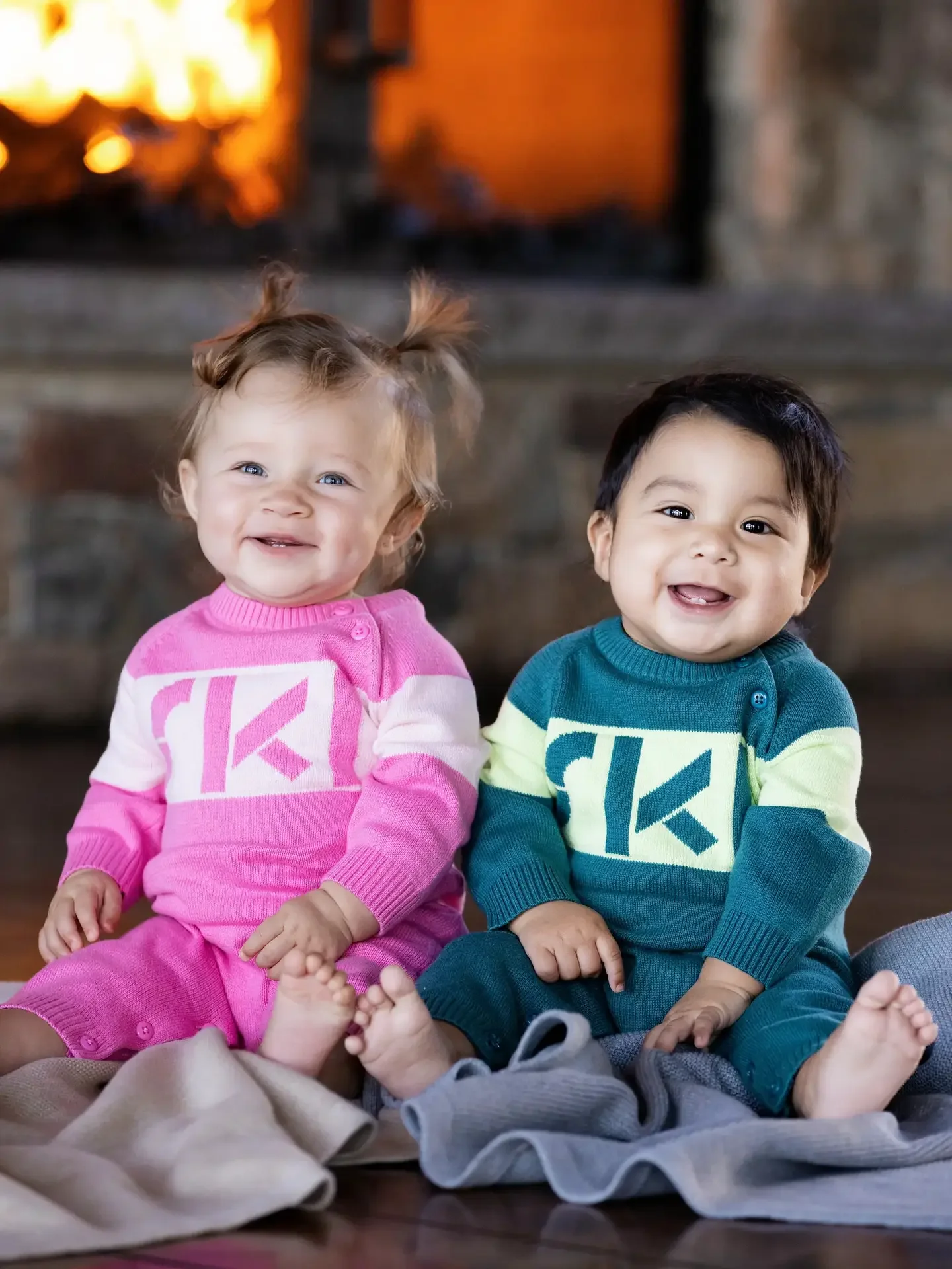Ski Sweater Baby Romper