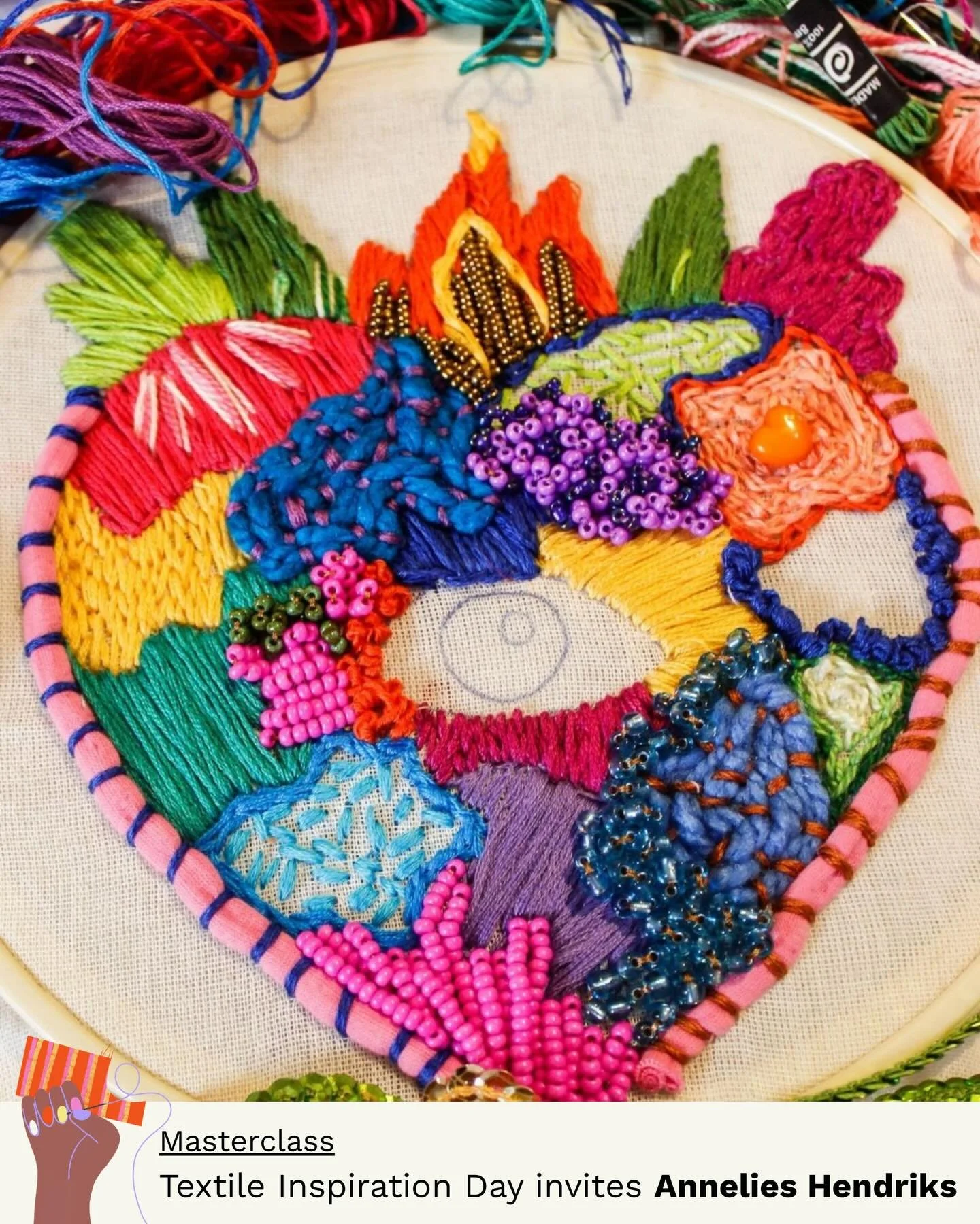 How do you translate identity into something wearable? And how do you bring personality into your clothing in a fashion world dominated by mass production?

During this embroidery masterclass led by textile designer Annelies Hendriks, you will work o