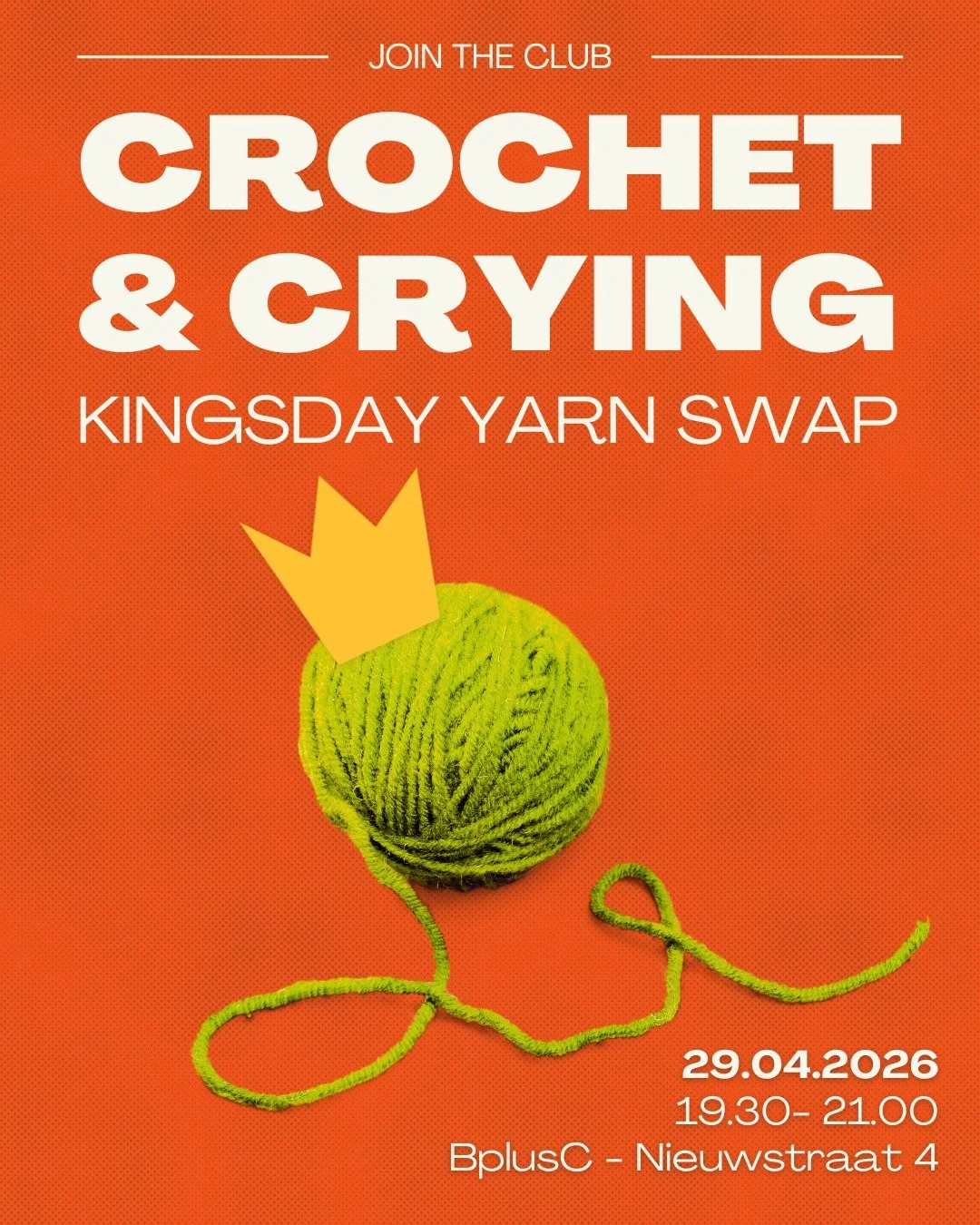 SPECIAL EDITION: Kingsday Yarn Swap! 🧶👑

Spring is in the air, and Kingsday is just around the corner! That means it&rsquo;s officially time to declutter, de-stash, and&mdash;most importantly&mdash;re-fill your collection.

Didn&rsquo;t find that p