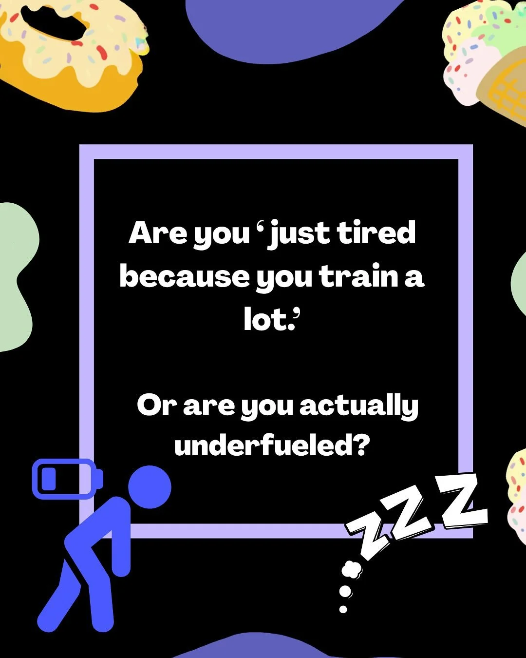 Ever feel like your legs are made of cement, your mood&rsquo;s in the gutter, and your coach says you just need to &ldquo;push through&rdquo;?

🚩 Newsflash: Your body might be screaming FEED ME, not TRAIN ME more. 

This week on Your Diet Sucks, we&
