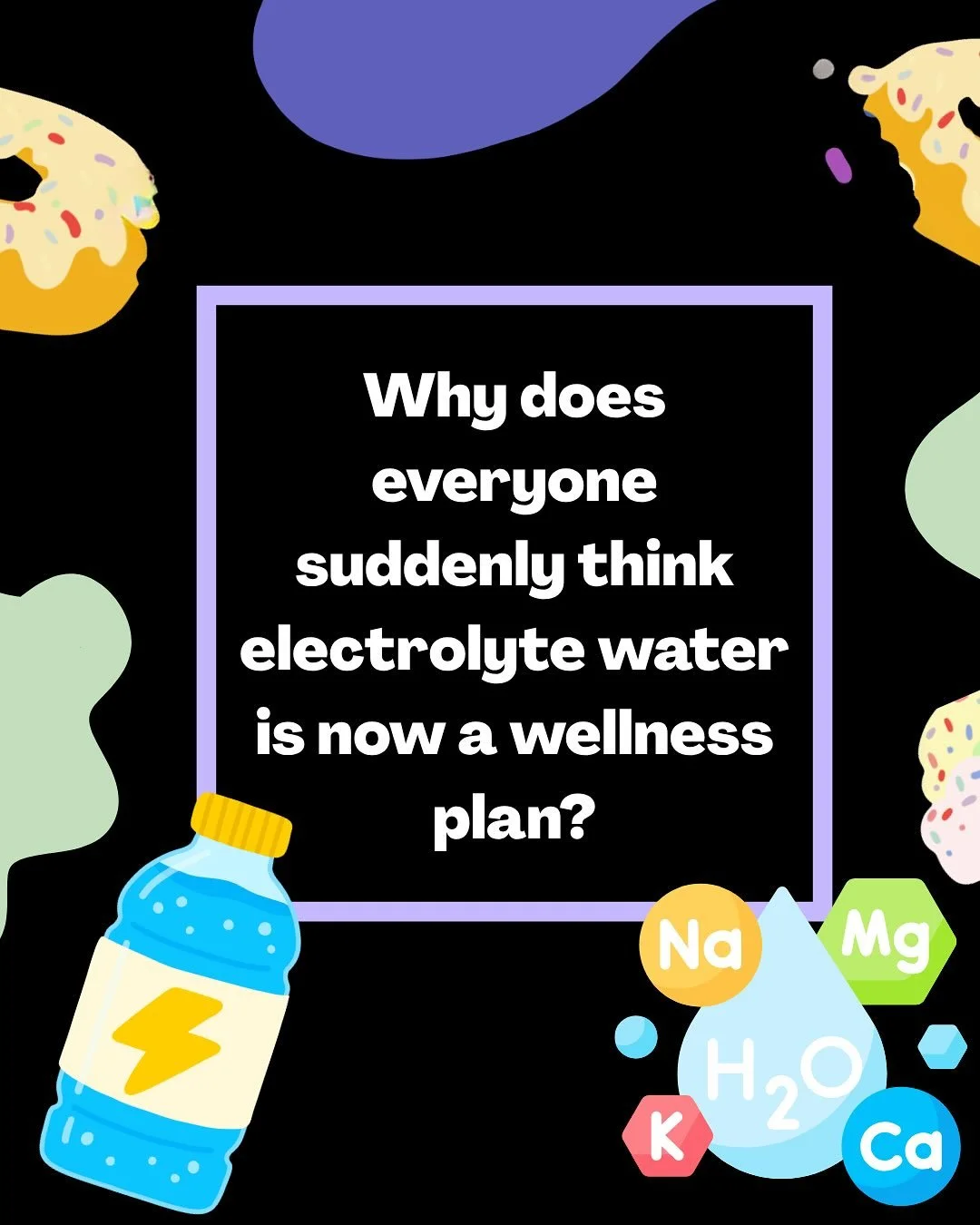 Why does everyone think electrolytes are a wellness plan? 🧂💧

Somewhere between Gatorade and glow water, hydration became a lifestyle.
Now everyone&rsquo;s mixing pink salt in their Stanley cup like it&rsquo;s a ritual.

In our next episode of Your