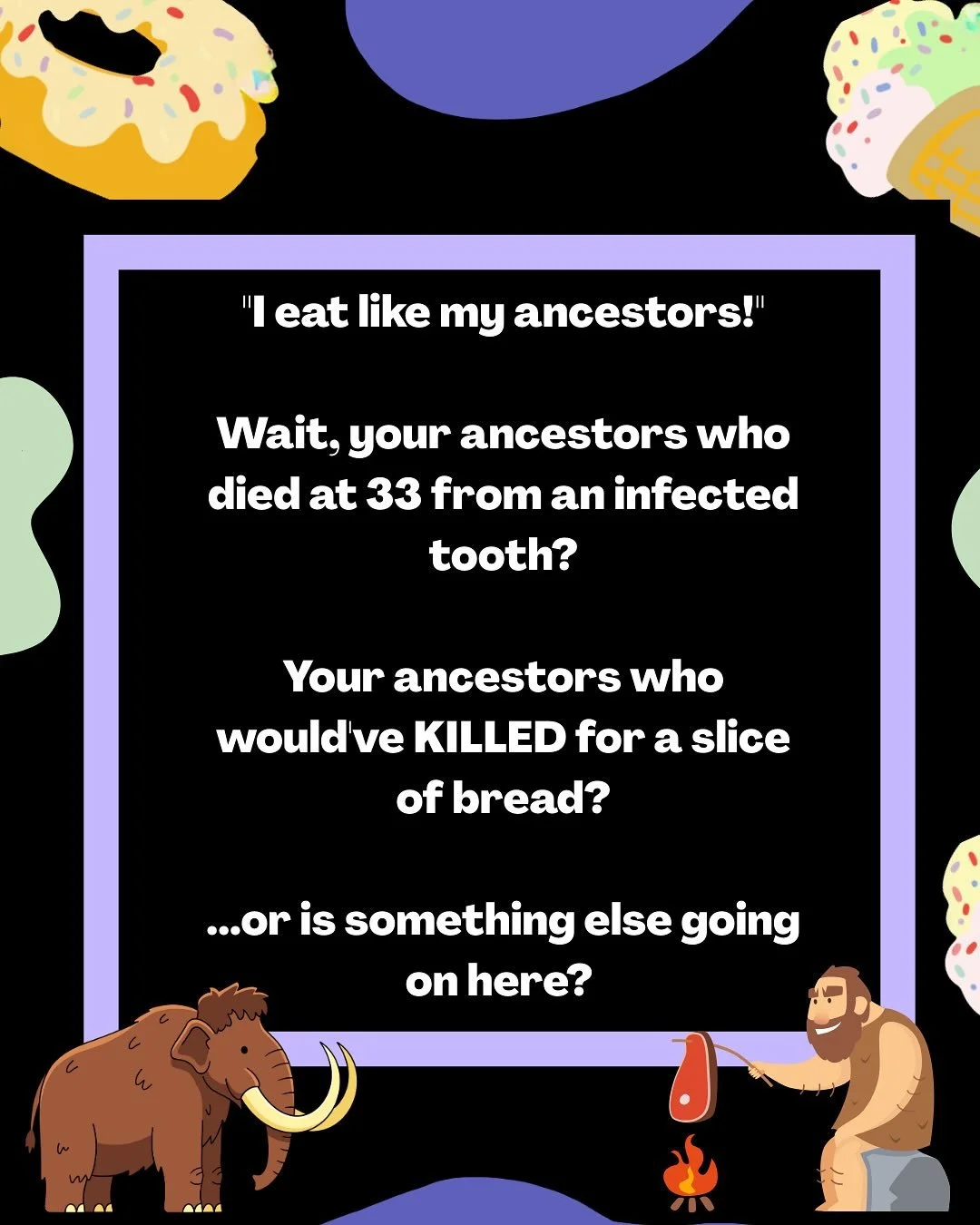 The Paleo Diet is political, and we have the receipts. 

This Wednesday, we&rsquo;re unpacking 150+ years of anxious masculinity wrapped in a $500M industry that tells you to eat like your ancestors (while selling you supplements on Amazon Prime).

F