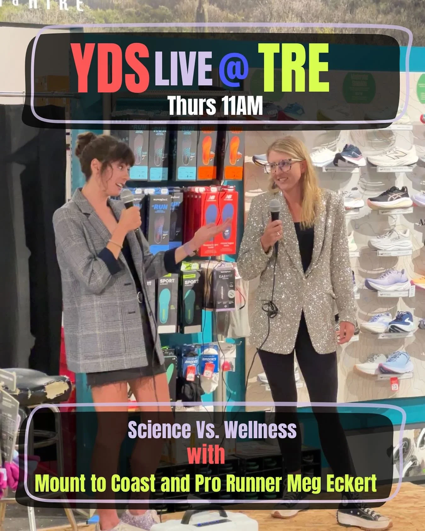 🎙️ We&rsquo;re going LIVE at The Running Event for Round 2️⃣ 

📍Join us Thursday, December 4th at 11AM on the event floor for a special Science Vs. Wellness live episode of Your Diet Sucks with pro ultrarunner Meg Eckert. 

What could possibly go w
