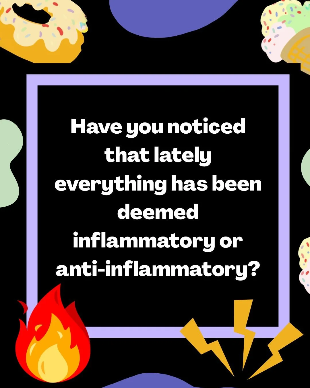 🔥 Turmeric lattes. Seed oil panic. Elimination protocols that have you afraid of an eggplant and bell pepper. 

The wellness industry has convinced you that inflammation is lurking in every meal, waiting to destroy your gut, age your skin, and ruin 