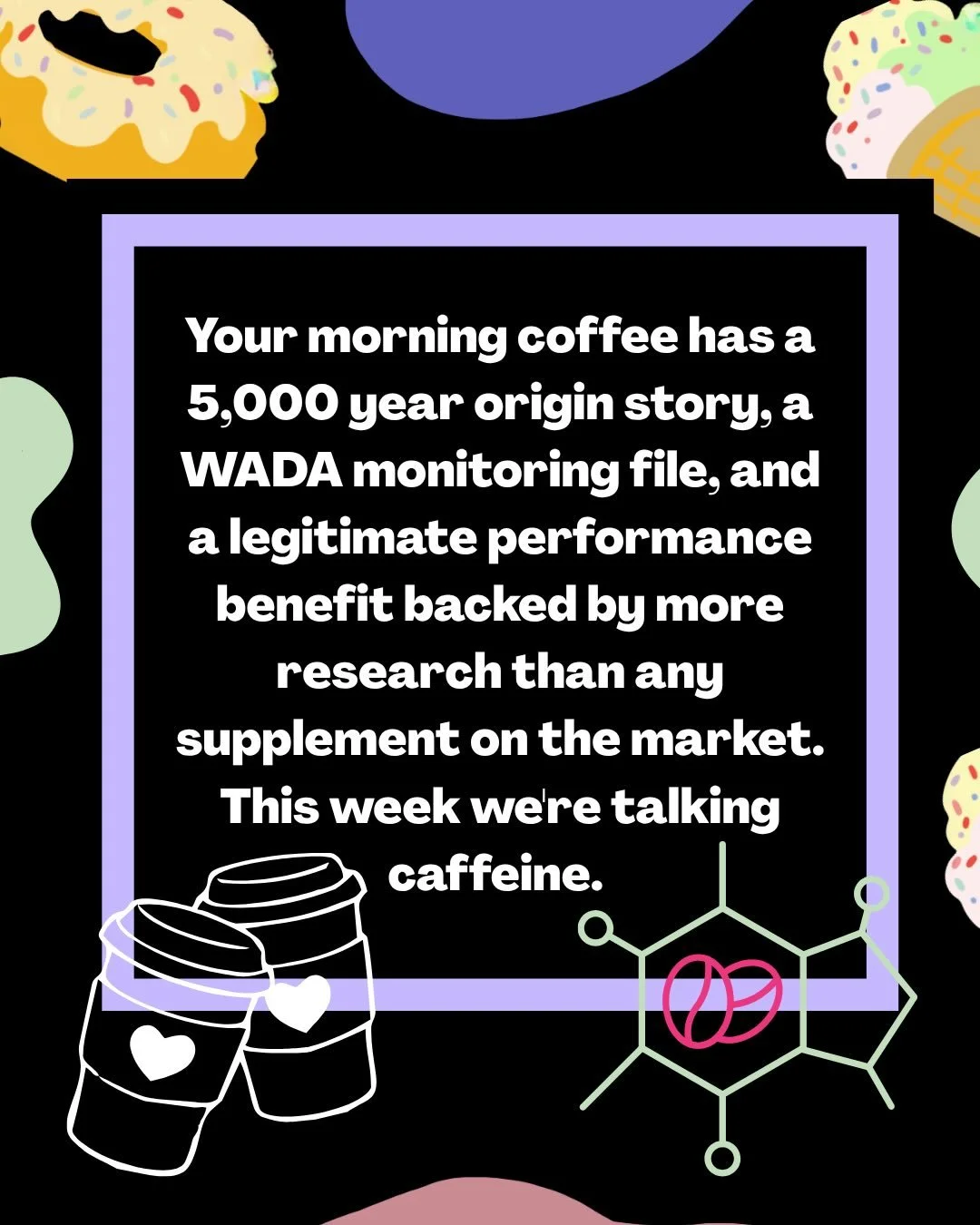 ☕️ Your morning coffee ritual has a WADA monitoring file and a 5,000 year old origin story. 

Caffeine is the most well researched ergogenic aid in sports nutrition and yet somehow it&rsquo;s also the thing wellness culture has decided will destroy y