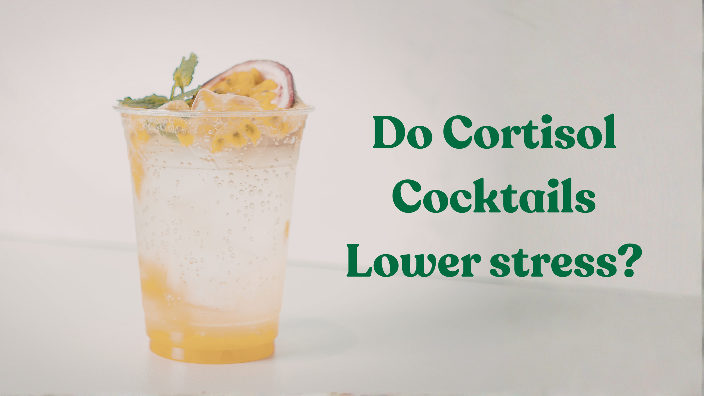 Does a "Cortisol Cocktail" Actually Lower Stress?