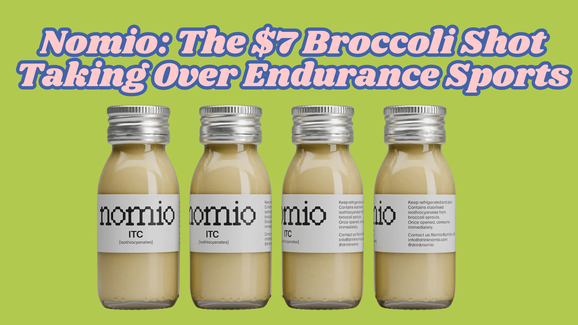 Nomio: The $7 Broccoli Shot Taking Over Endurance Sports