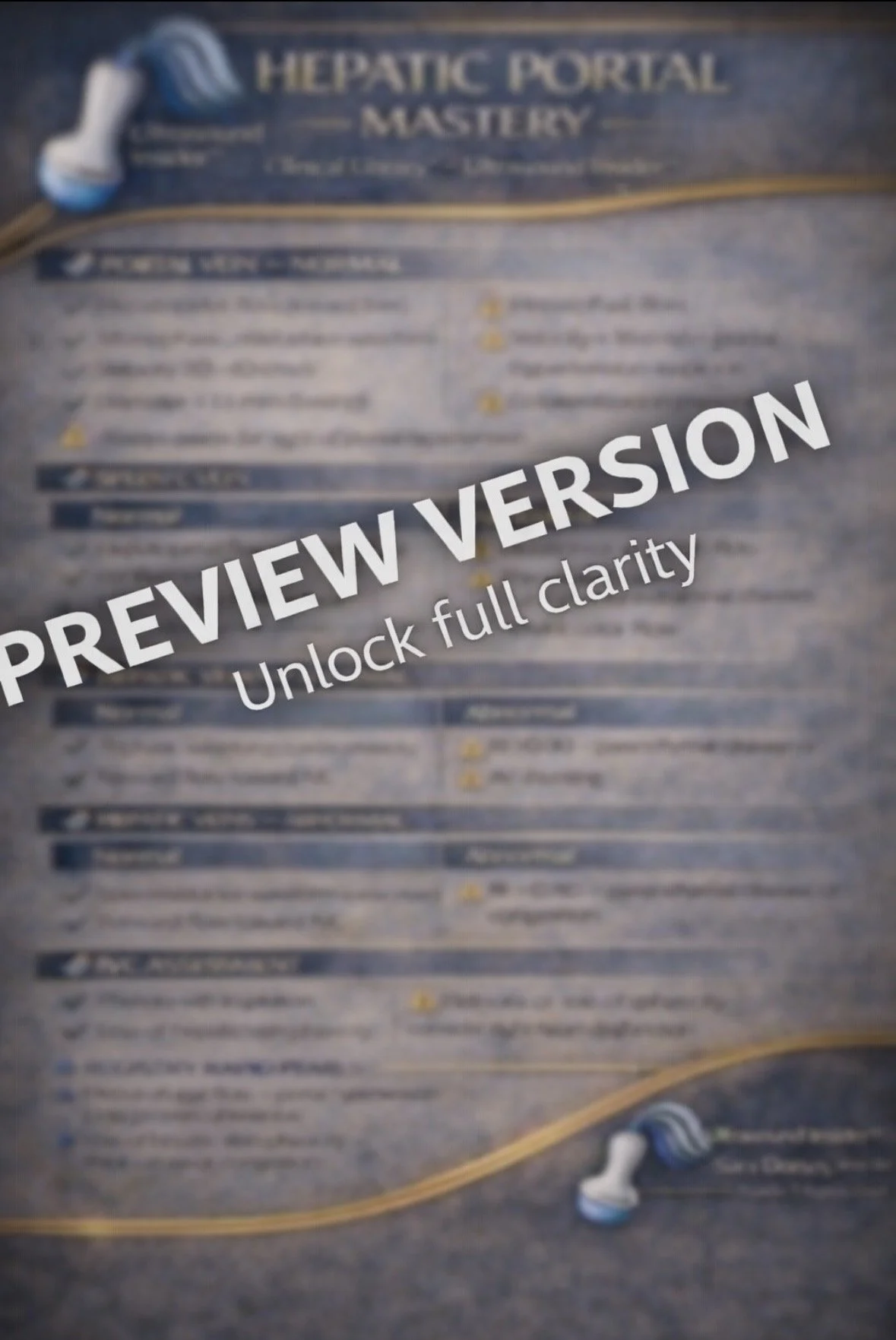 Hepatic Portal Mastery