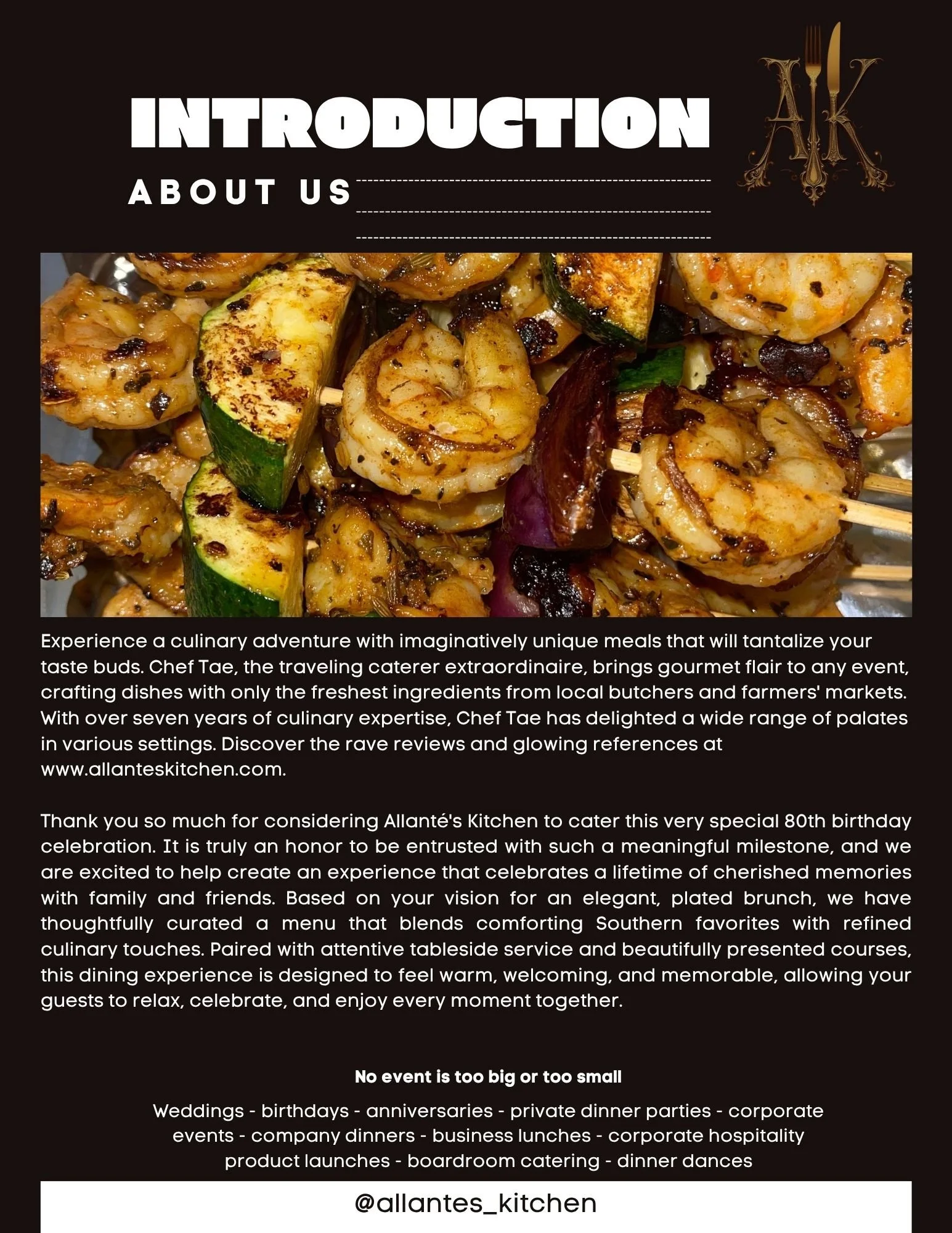 Allante's Kitchen Catering Proposal for  Mr. Demetrez Barnes - Introduction.JPG