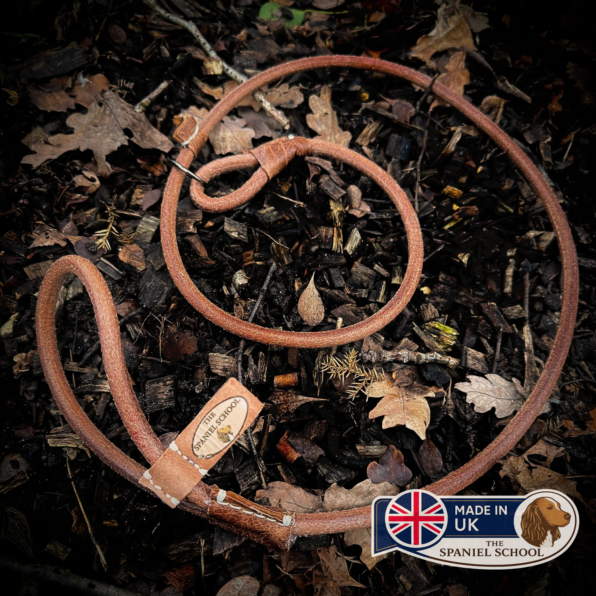 Rolled Leather Slip Lead